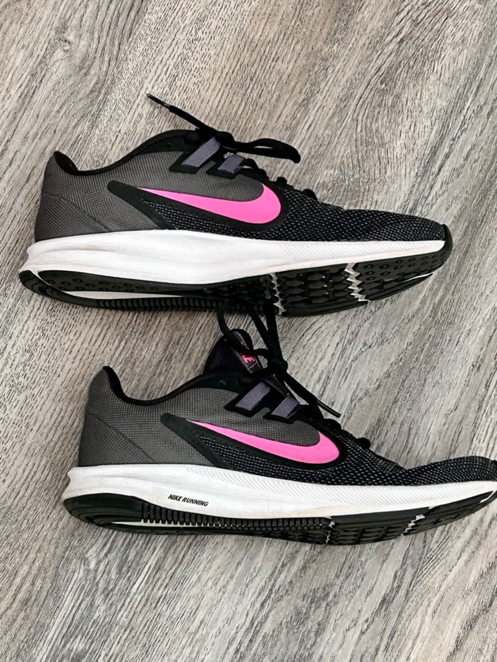 Nike Women’s Running Shoes - Black with Pink Swoosh